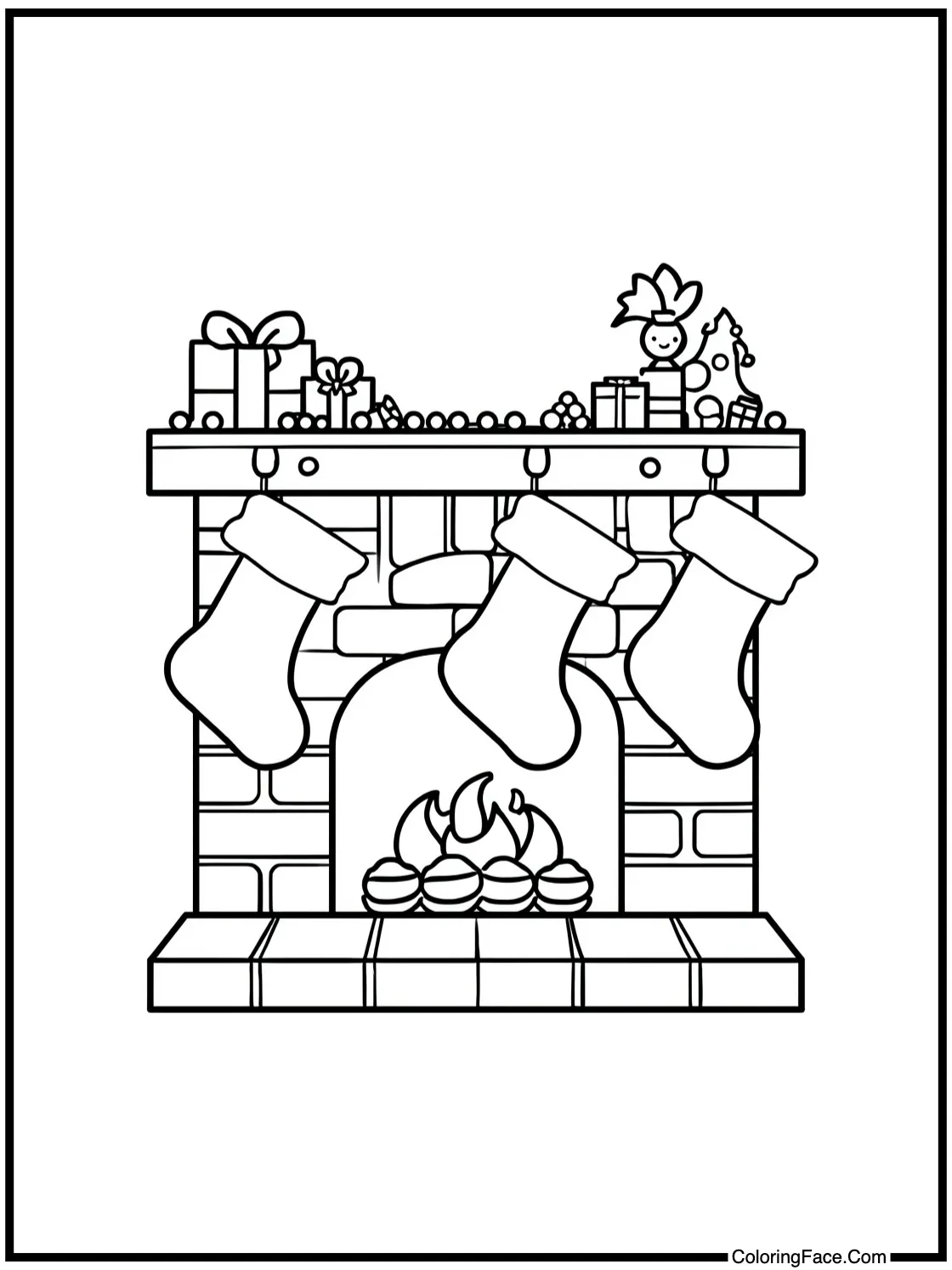 Stockings by chimney.