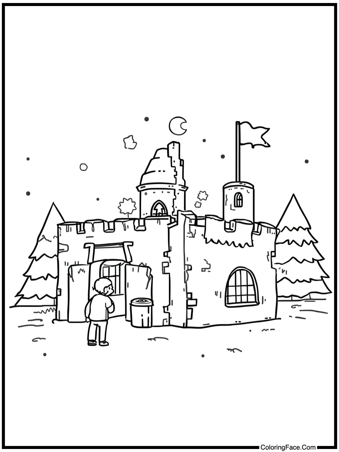 Peaceful village lights.