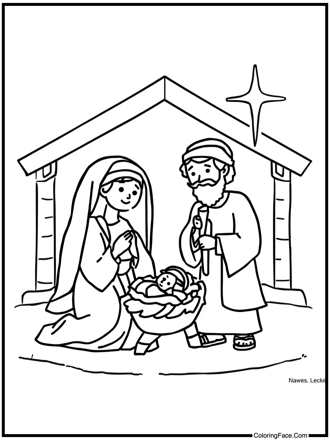 Mary and Joseph.