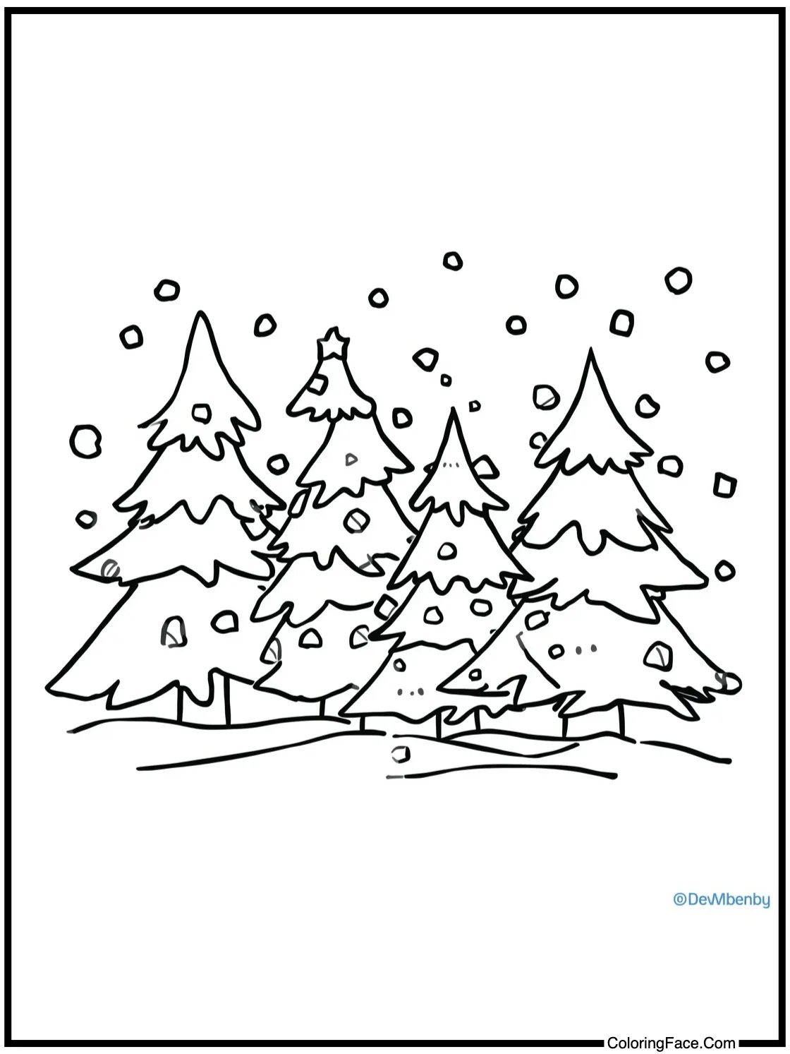 Winter wonderland trees.