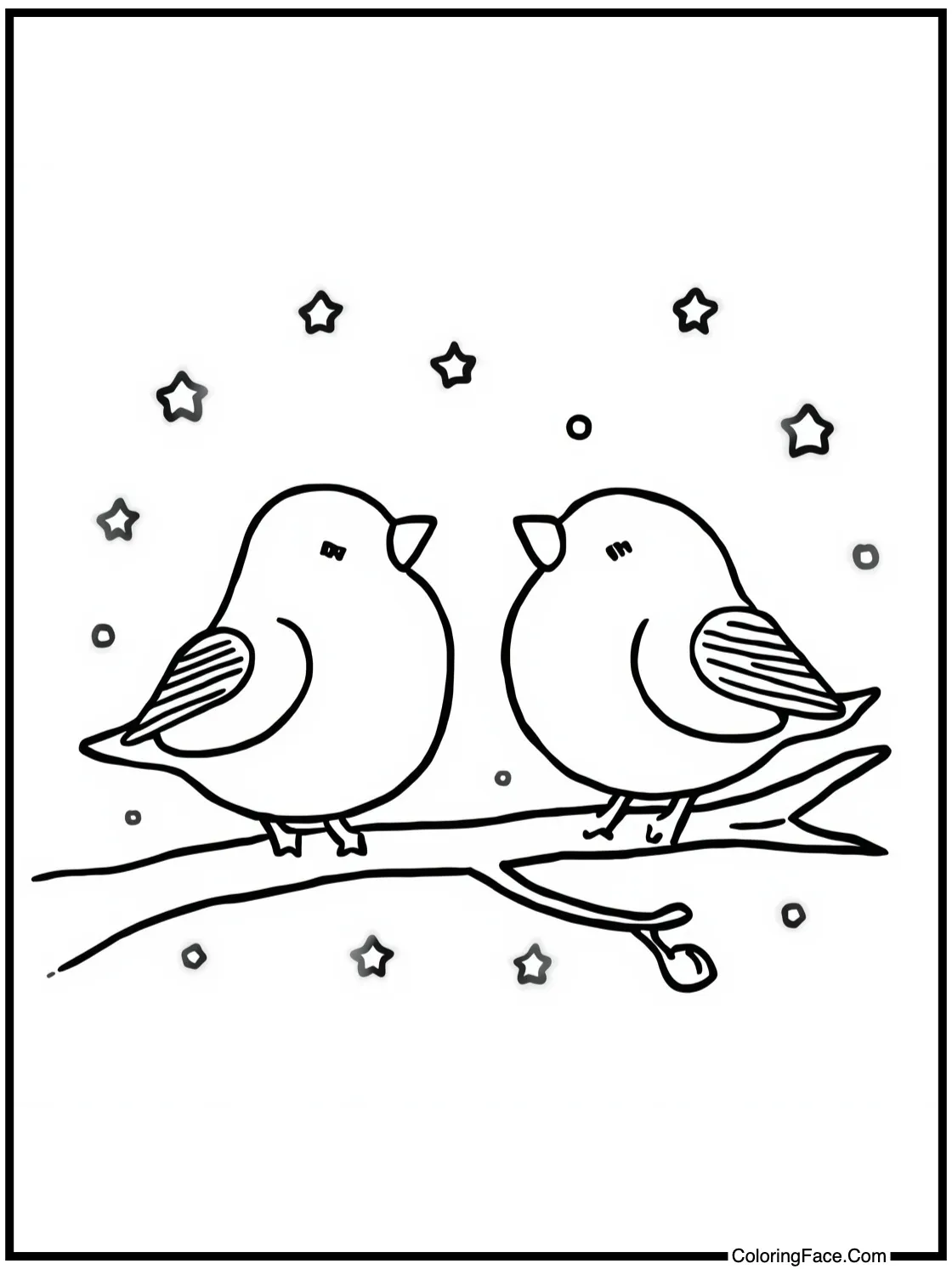 Winter birds singing.