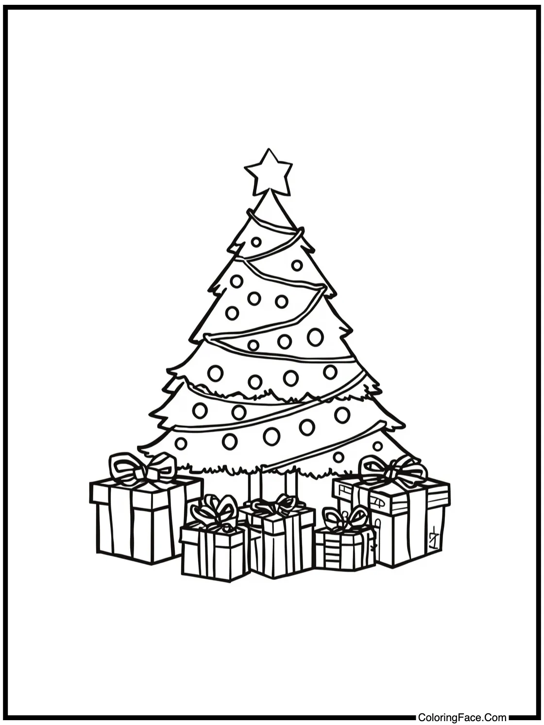 Presents under the tree.