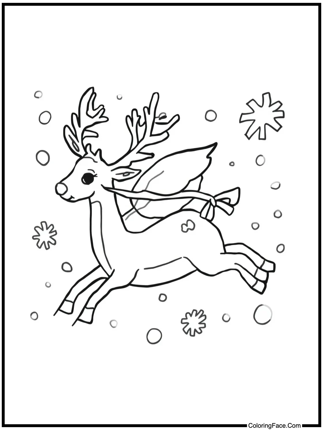 Snowman building fun.