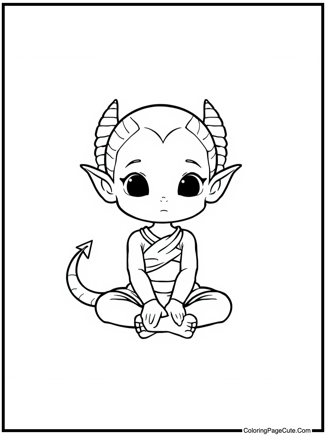 Makomo sitting serenely.