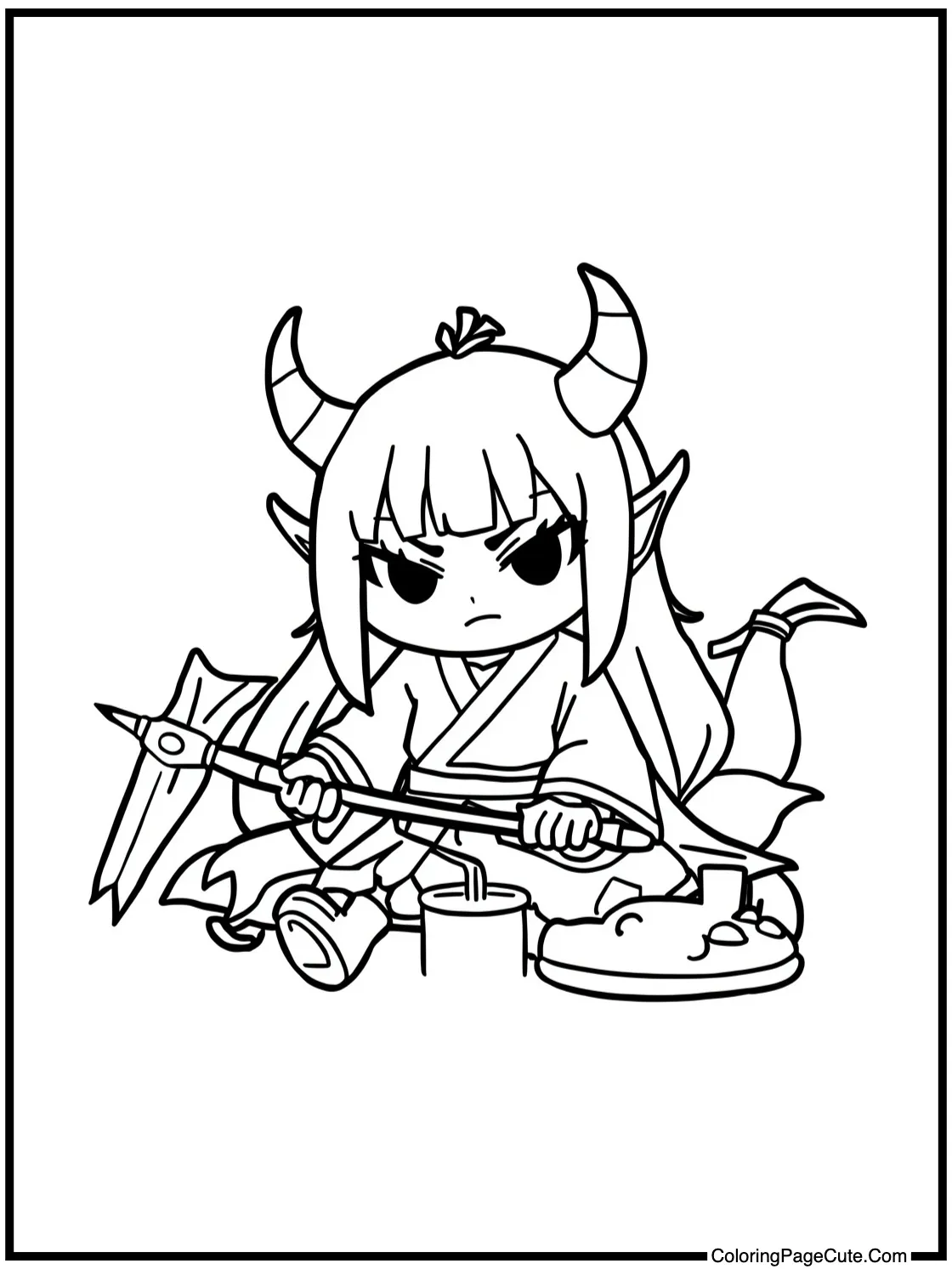 Inosuke making friends.