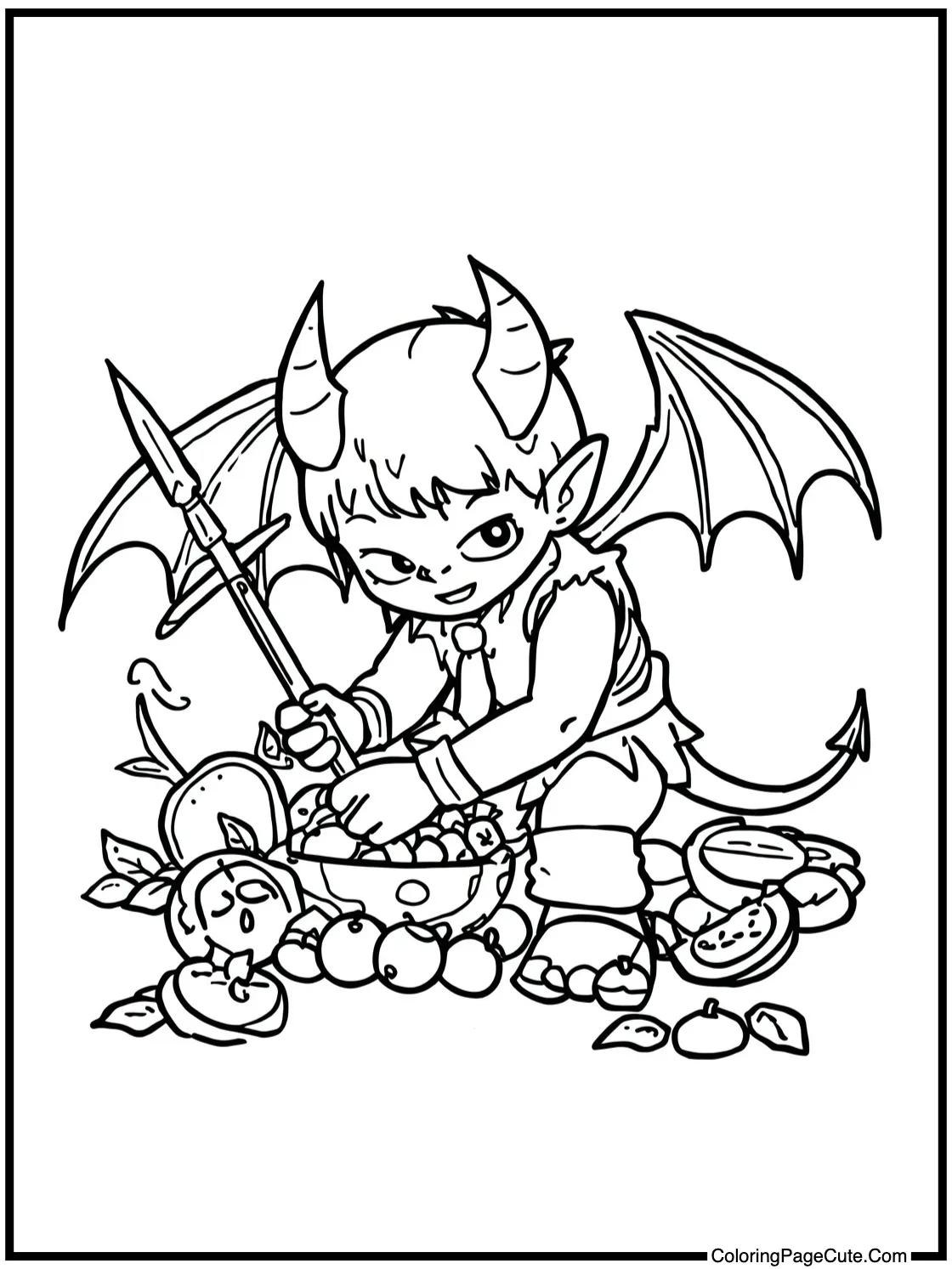 Picking fresh fruit.