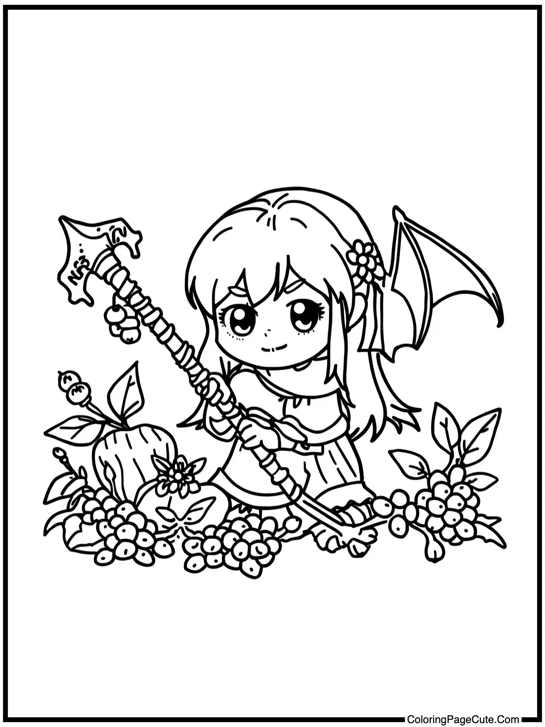 Gathering wild berries.