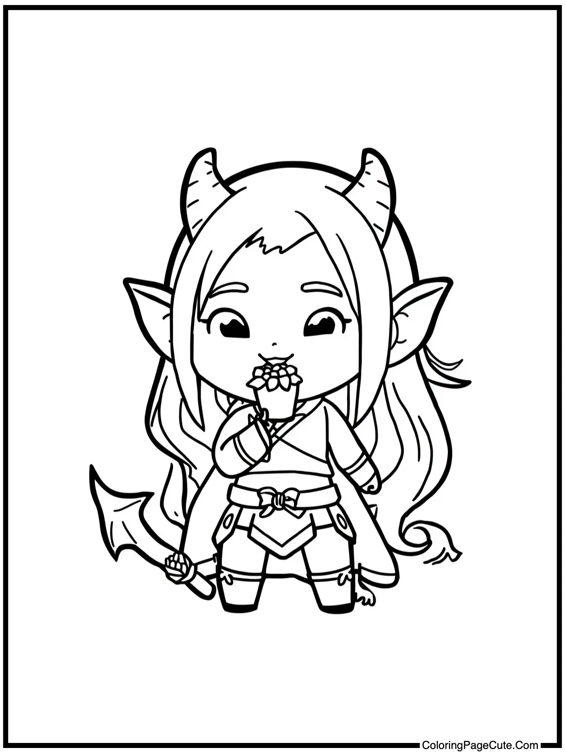 Sanemi enjoying sweets.