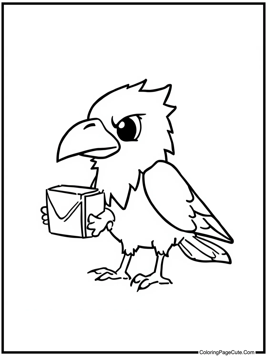 Kasugai Crow delivering mail.