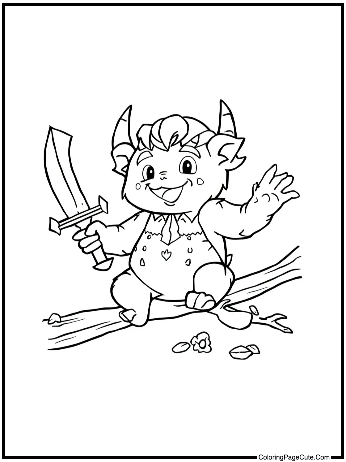 Chuntaro perching happily.