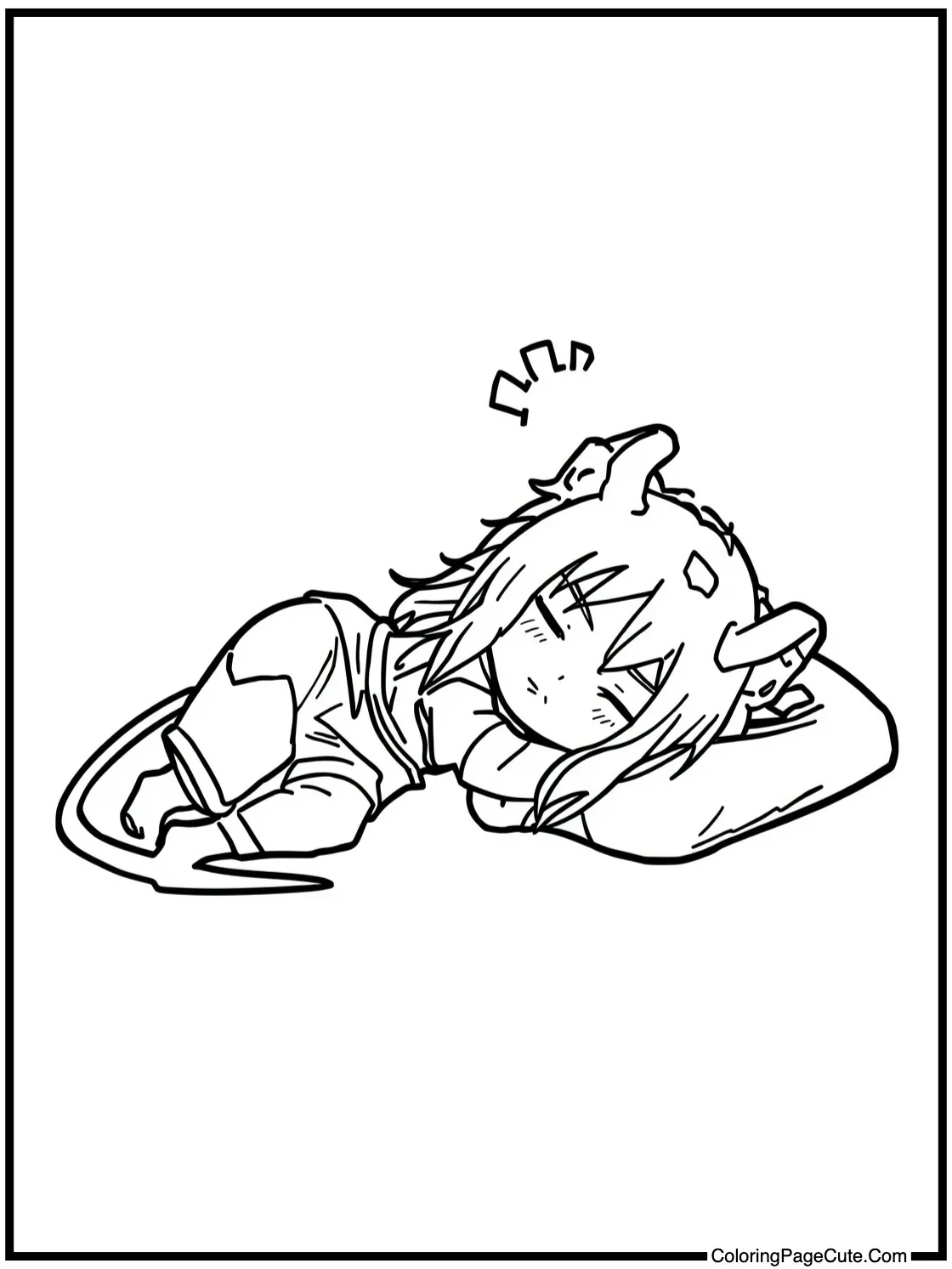 Inosuke napping peacefully.