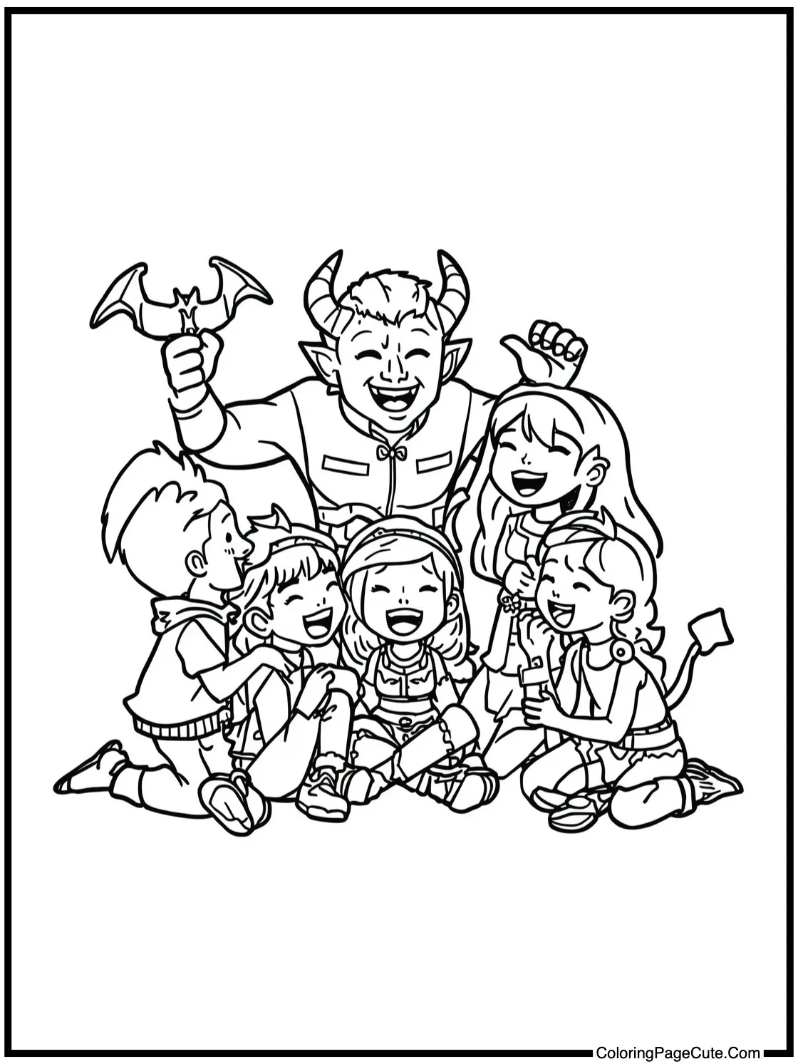 Group sharing laughter.