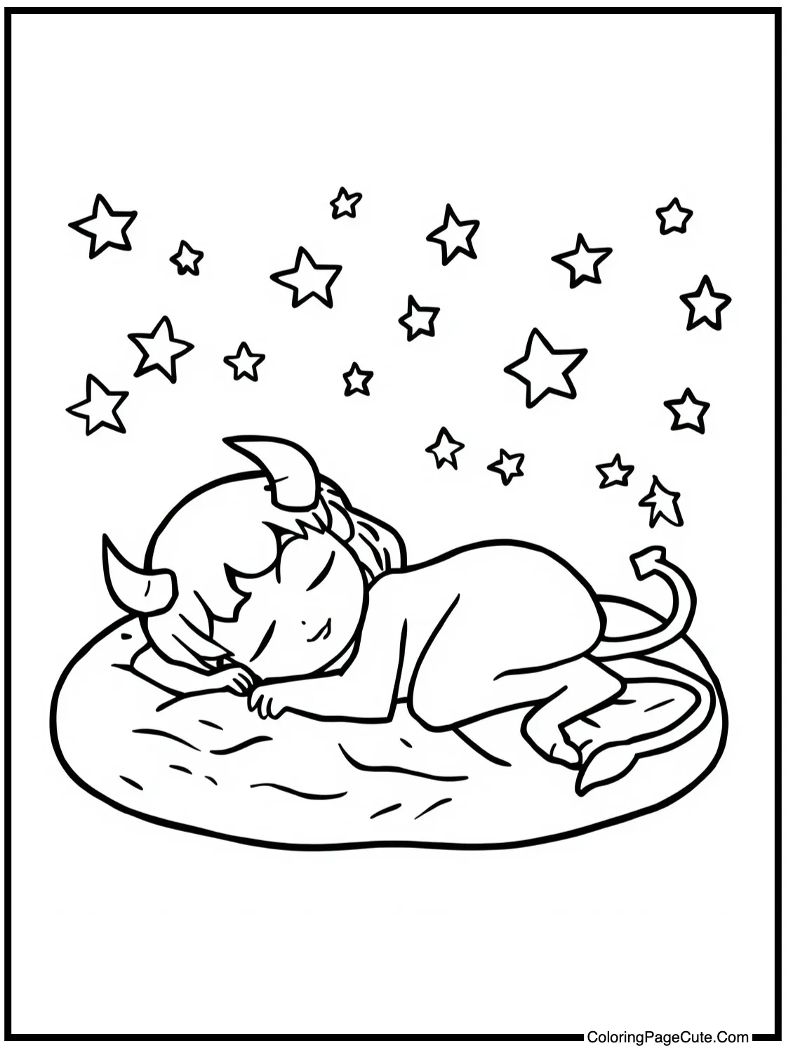 Sleeping under stars.