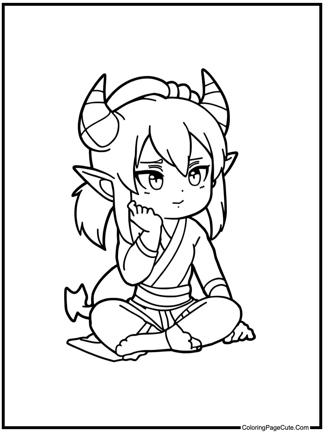 Giyu contemplating calmly.