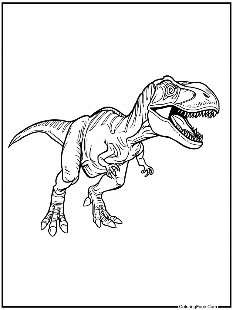 Velociraptor running very fast