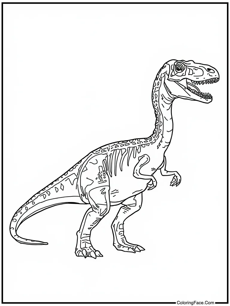 Plesiosaurus long neck swimmer