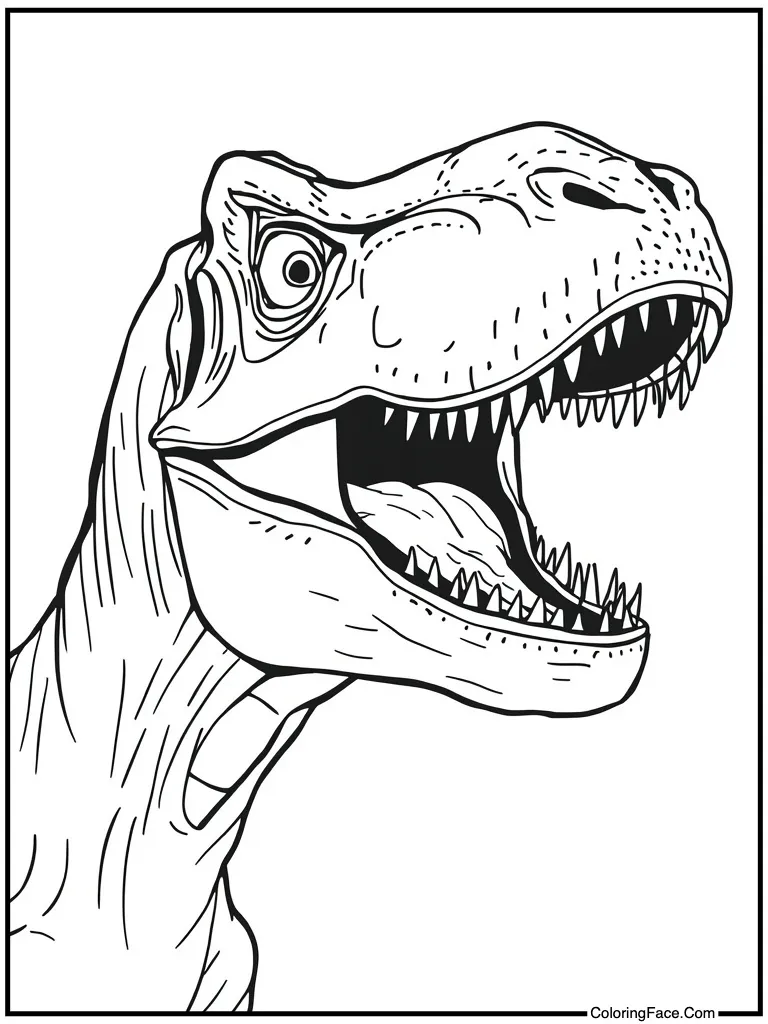 Dinosaur Coloring Pages For Adults