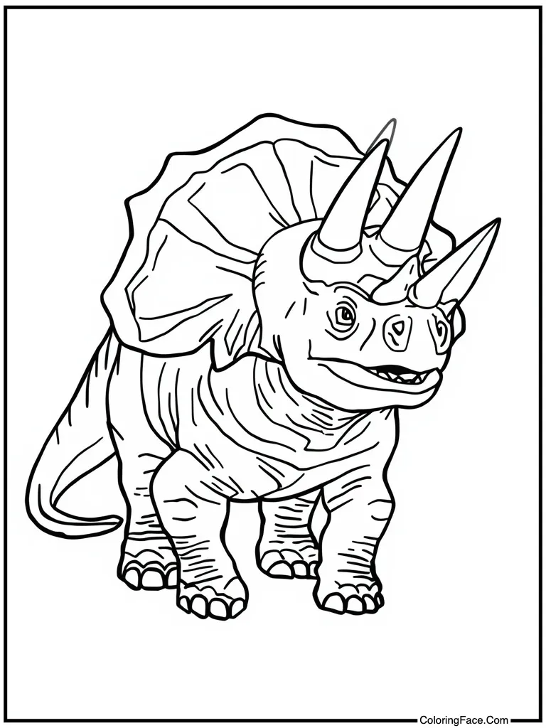 Triceratops has three horns