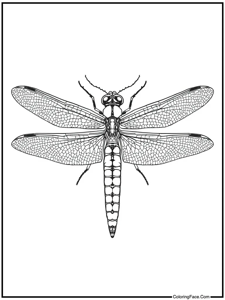 Dragonfly ancient giant bug