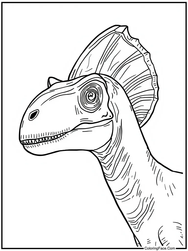 Parasaurolophus crest on head