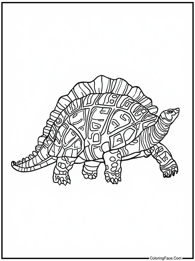 Giant ancient turtle shell