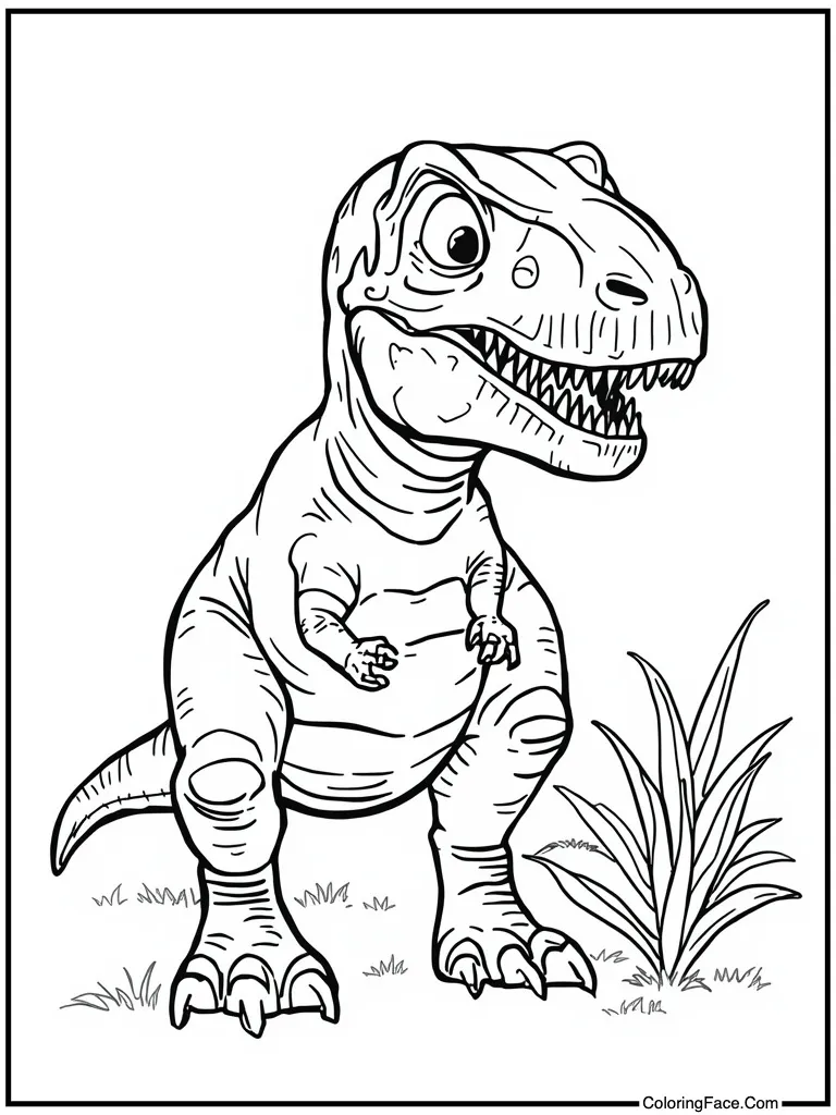 Sad beast looking down