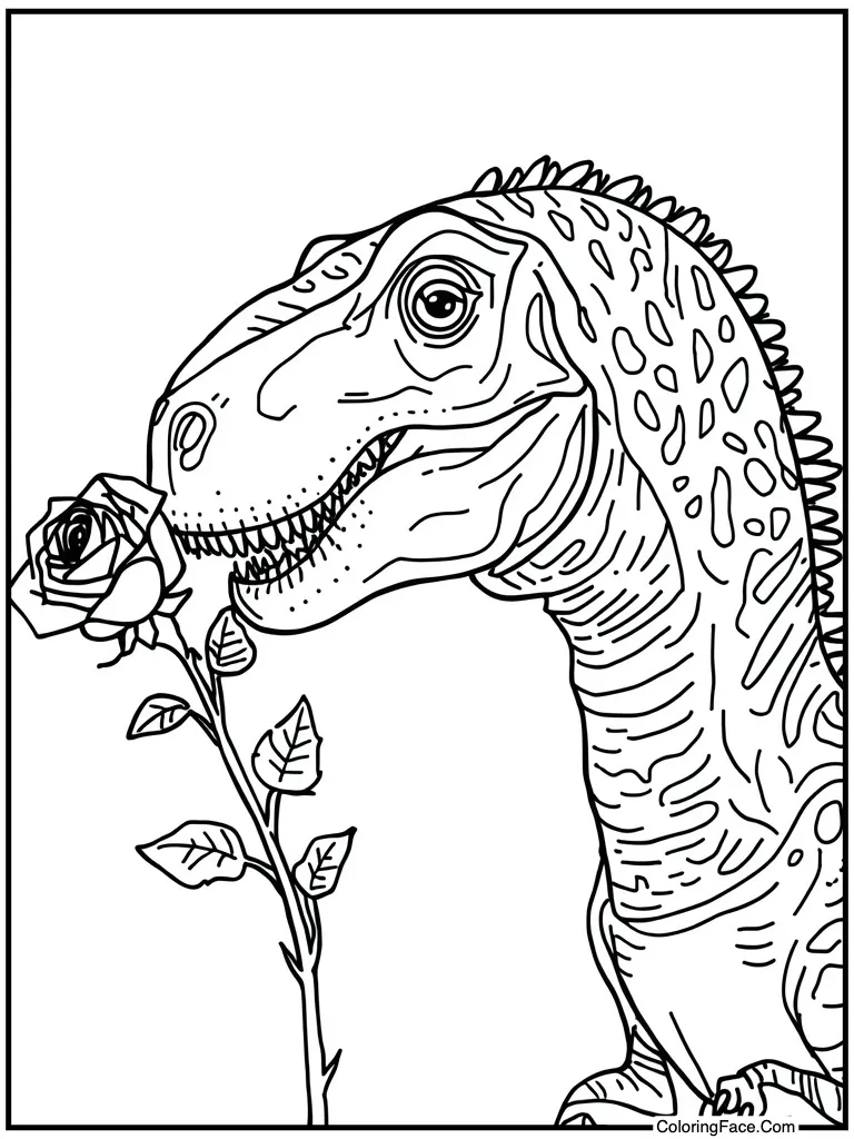 Beast smelling a rose