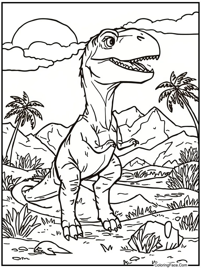 Beast watching the sunset