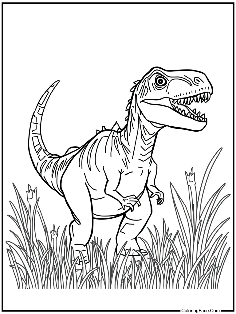 Reptile in grassy meadow