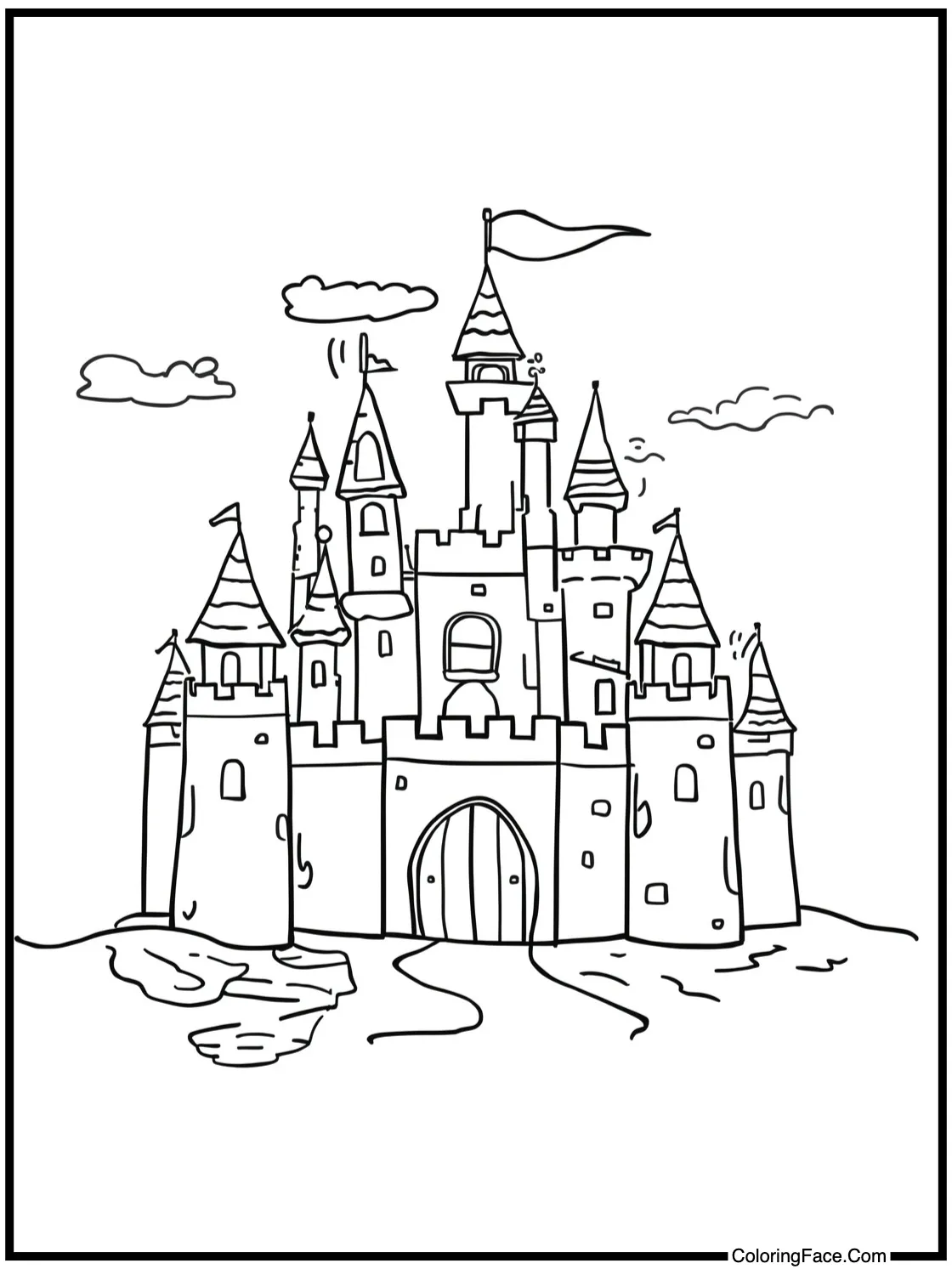 building sandcastles