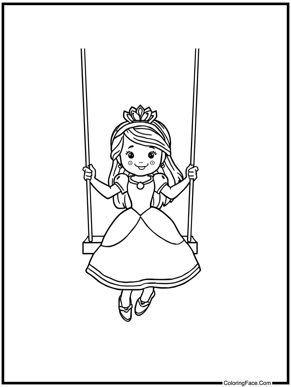 enjoying a swing
