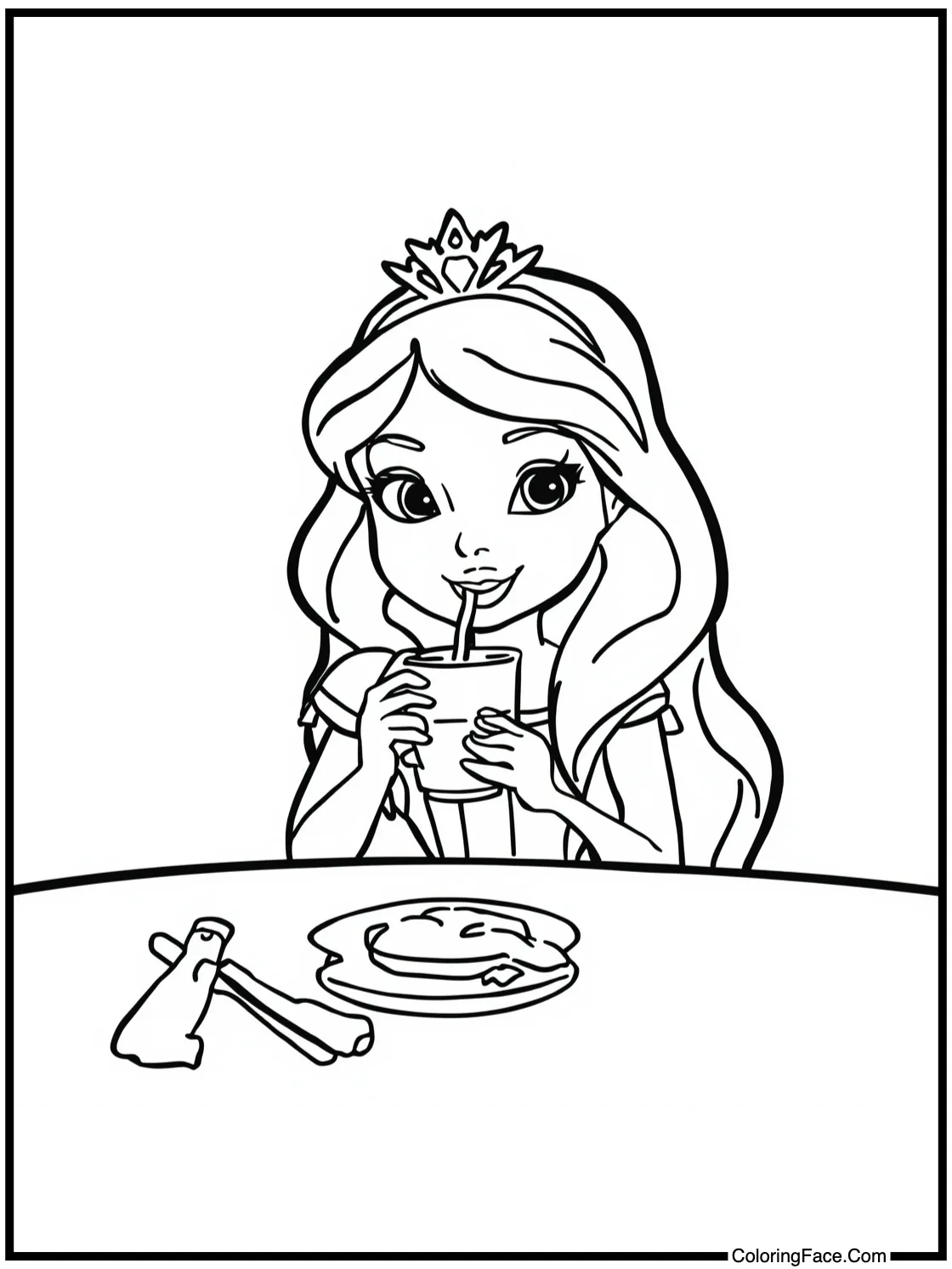 enjoying a warm drink