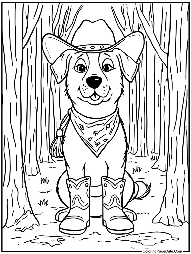 Cowboy hat western boots