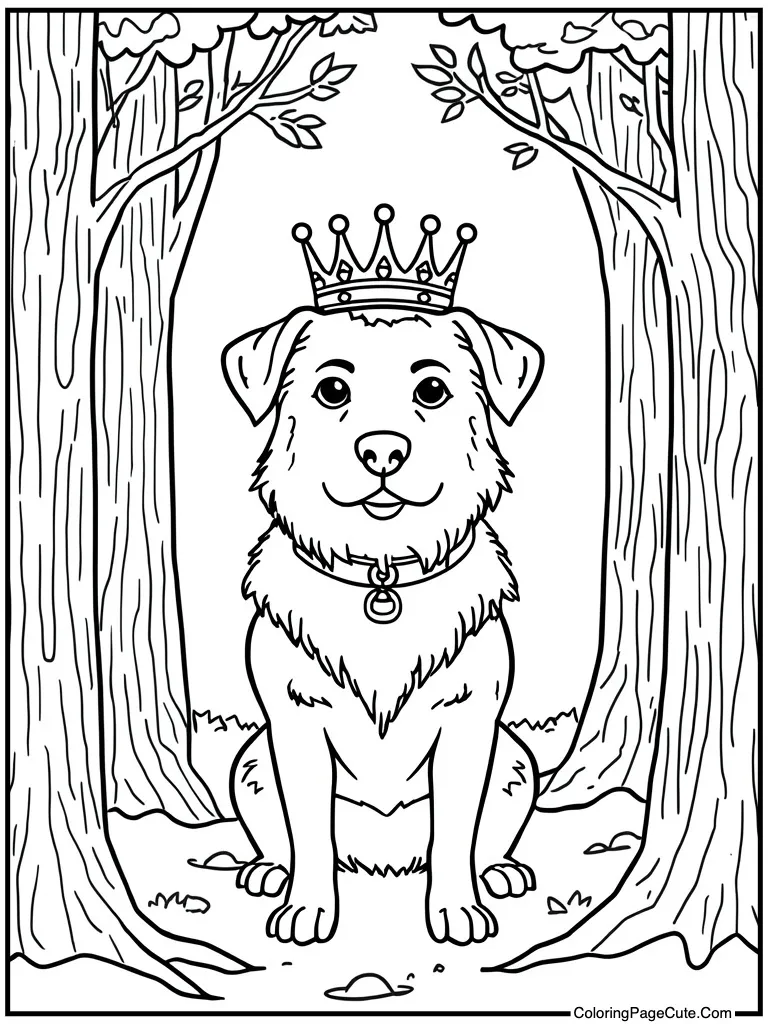 King wearing royal crown