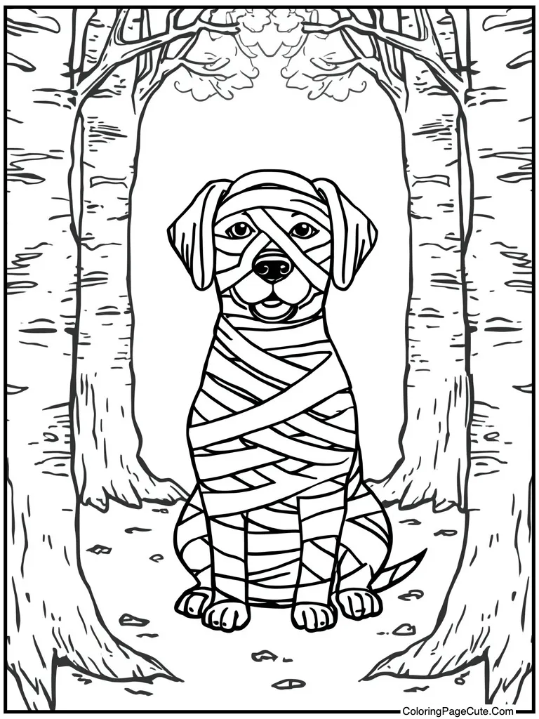 Mummy wrapped in bandages