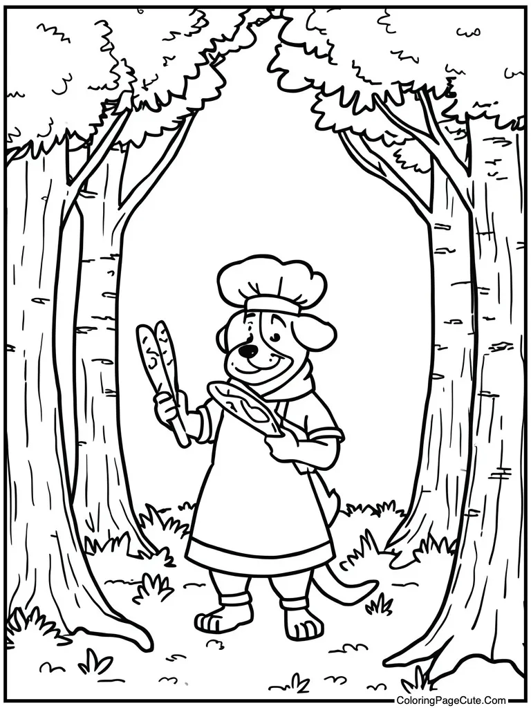 Baker holding fresh bread