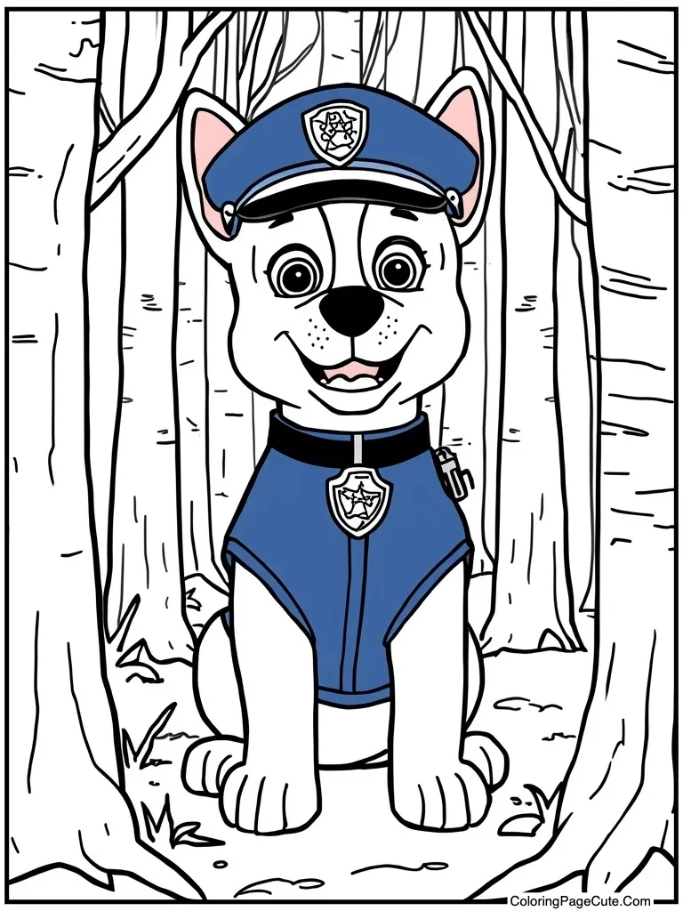 Police officer blue uniform