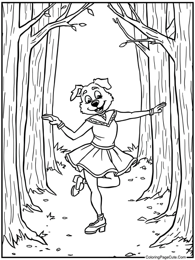 Dancer doing tap dance