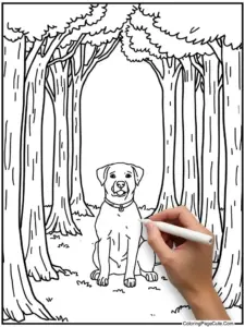 Dog Coloring Pages For Adults