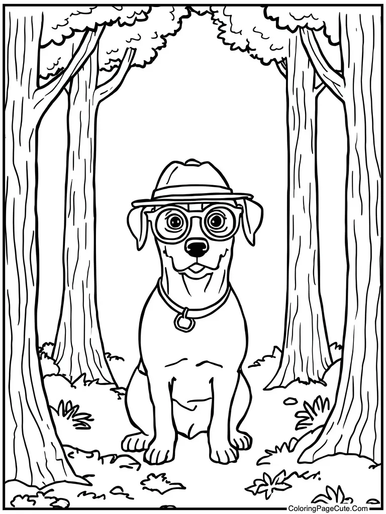 Detective looking through glass