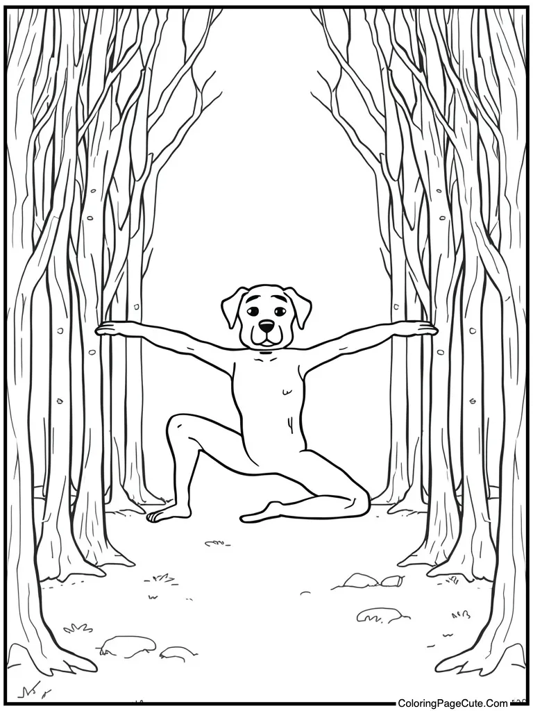 Yoga pose stretching legs