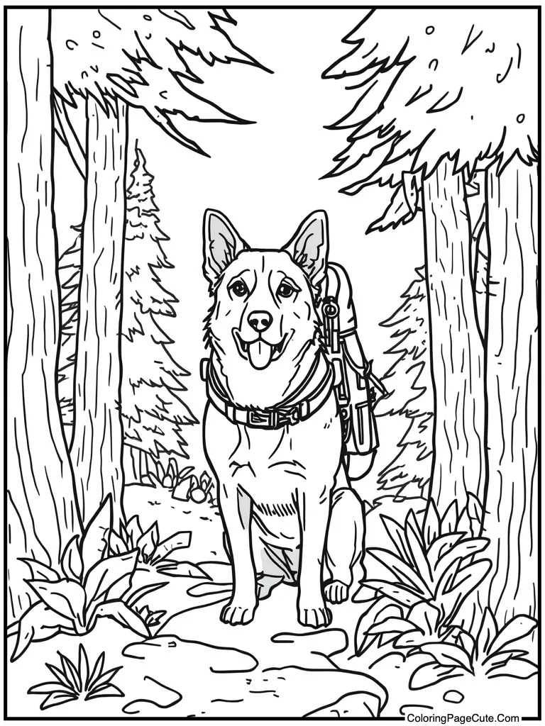 Hiker with heavy backpack