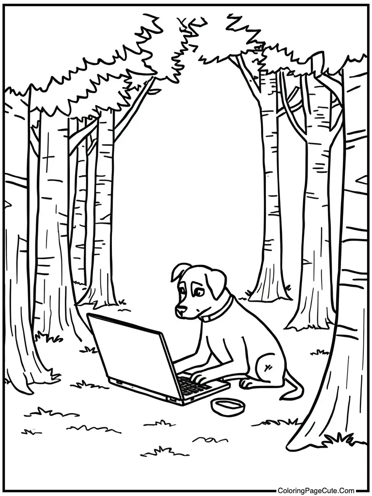 Writer typing on laptop