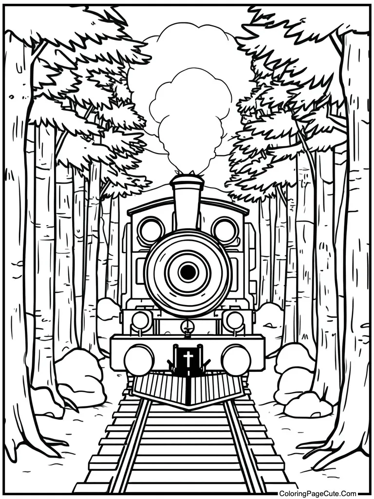 Train conductor driving engine