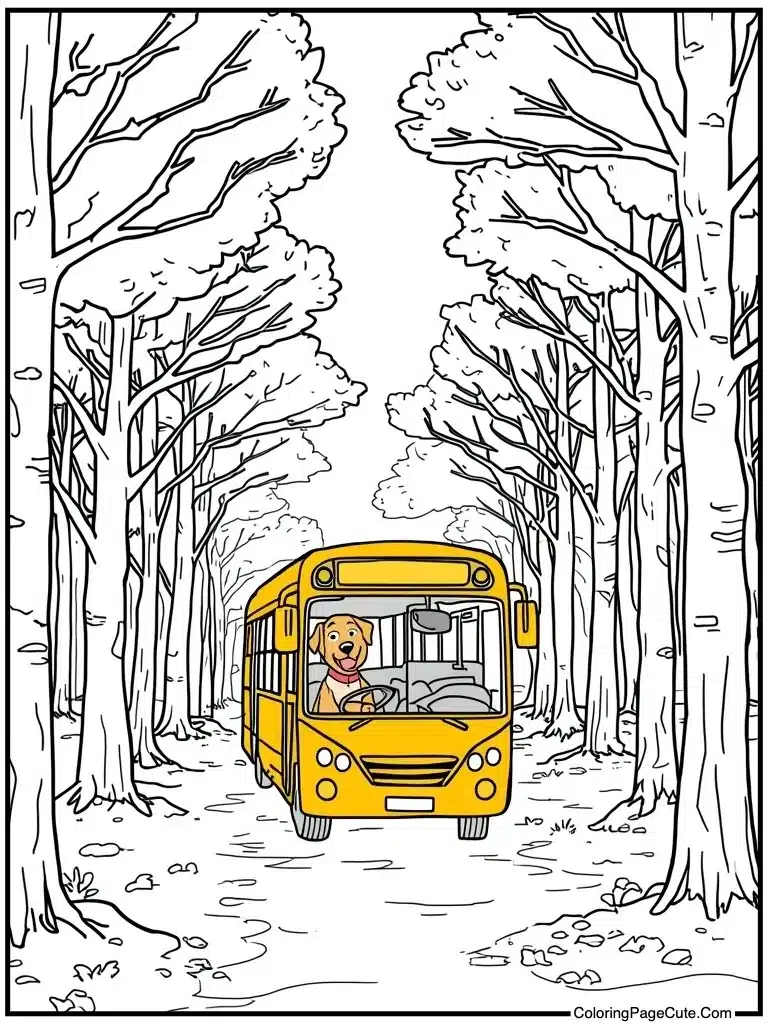 Bus driver yellow bus