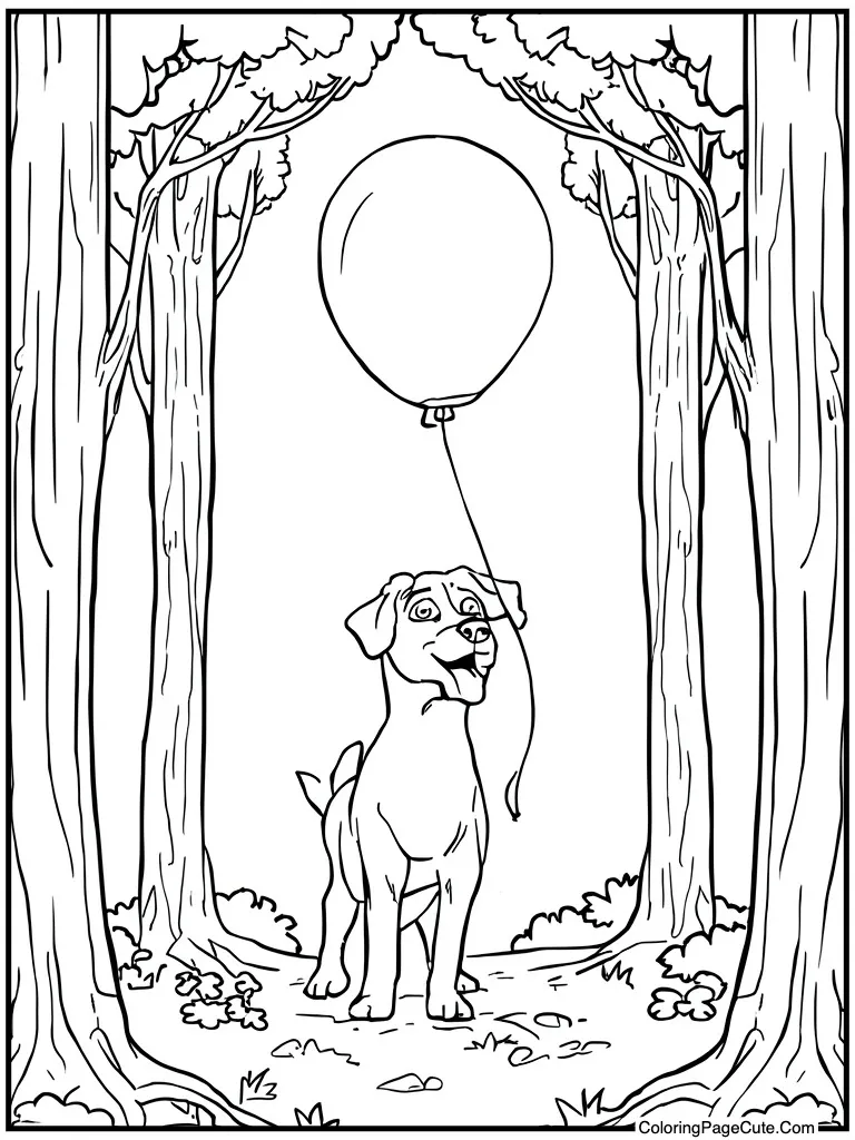 Holding balloon floating up