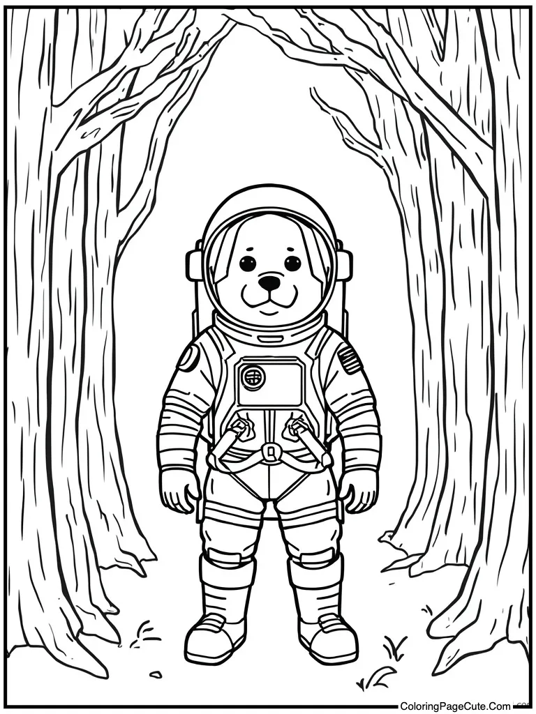 Astronaut in space suit