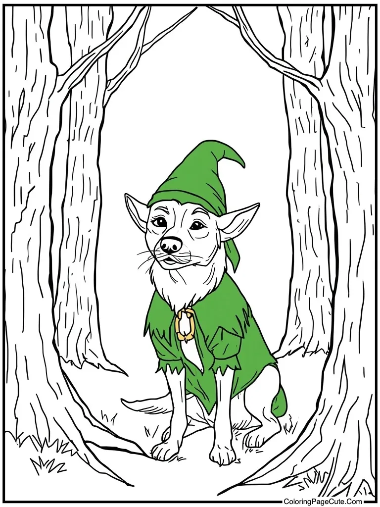 Elf helper green outfit