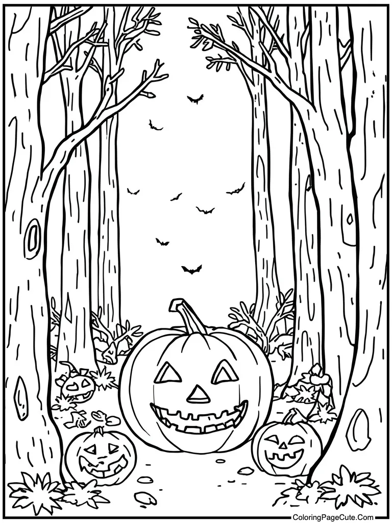 Pumpkin halloween trick treat