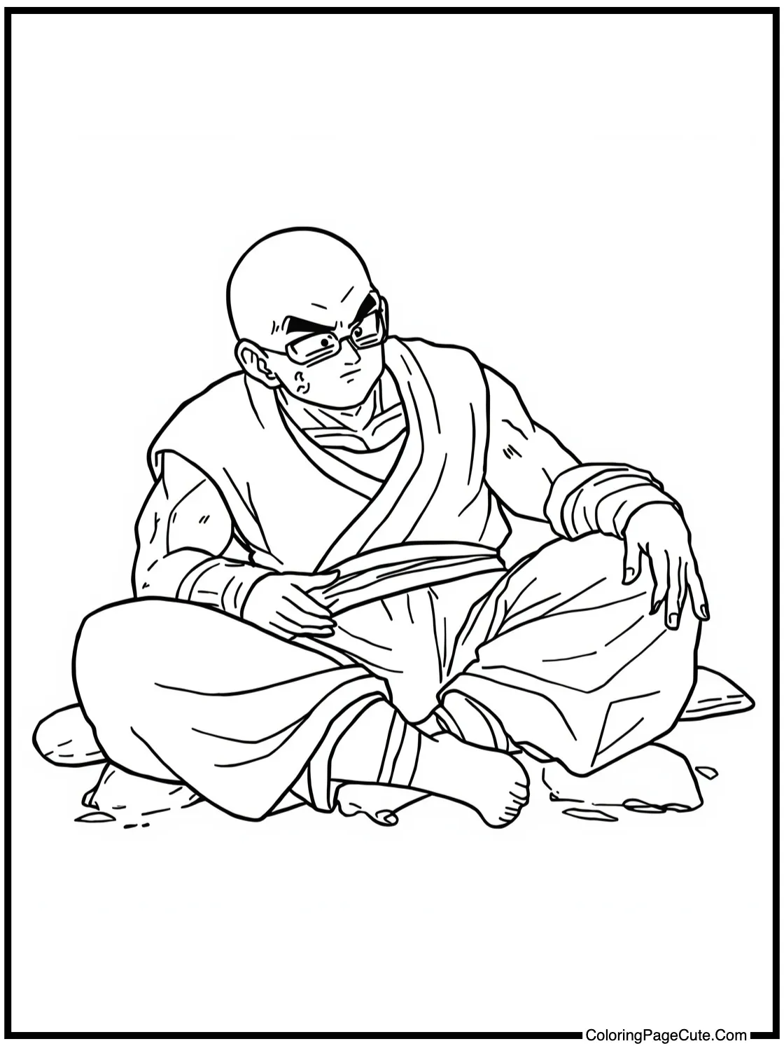 Roshi relaxing